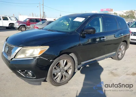 2014 Nissan Pathfinder Platinum from USA, damaged, VIN 5N1AR2MN1EC696400